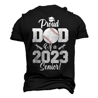 Proud Dad Of A Baseball Senior 2023 Baseball Dad Men's 3D T-Shirt Back Print | Mazezy