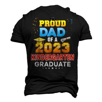 Proud Dad Of A Class Of 2023 Kindergarten Graduation Men's 3D T-Shirt Back Print | Mazezy