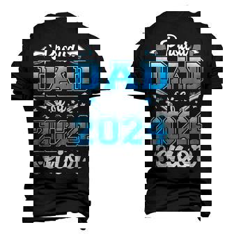 Proud Dad Of A Class 2024 24 Senior Graduate Graduation Men's 3D T-Shirt Back Print | Mazezy
