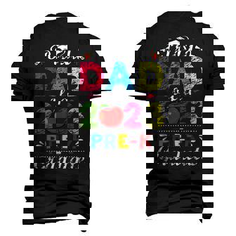 Proud Dad Of Pre K Pre School Graduate 2023 Graduation Dad Men's 3D T-Shirt Back Print | Mazezy