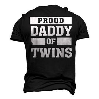 Proud Daddy Of Twins Father Twin Dad T Men's 3D T-Shirt Back Print | Mazezy