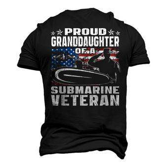 Proud Granddaughter Of Us Submarine Veteran Military Men's 3D T-Shirt Back Print | Mazezy