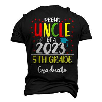 Proud Uncle Of A Class Of 2023 5Th Grade Graduate Men's 3D T-Shirt Back Print | Mazezy