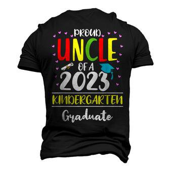Proud Uncle Of A Class Of 2023 Kindergarten Graduate Men's 3D T-Shirt Back Print | Mazezy