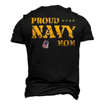 Proud Us Navy Mom American Military Mother Men's 3D T-Shirt Back Print | Mazezy