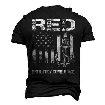 Red Friday Military Deployed Navy Soldier Us Flag Veteran Men's 3D T-Shirt Back Print | Mazezy