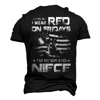 Red Friday Military Remember Everyone Deployed For My Niece Men's 3D T-Shirt Back Print