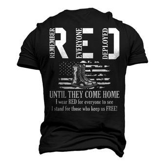 Red Friday Military Veterans Until They Come Home Men's 3D T-Shirt Back Print