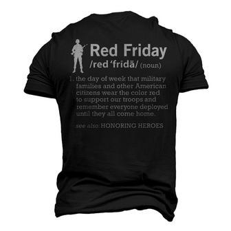 Red Fridays Military Support The Deployed Soldier Men's 3D T-Shirt Back Print