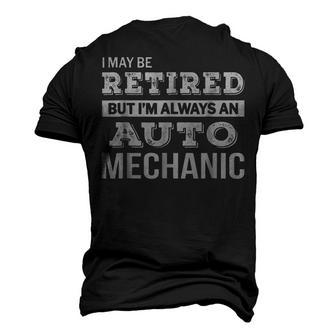 Retired Auto Mechanic Retirement Men's 3D T-Shirt Back Print | Mazezy
