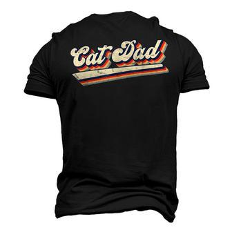 Retro Cat Saying & Best Cat Dad Ever Men's 3D T-shirt Back Print - Seseable