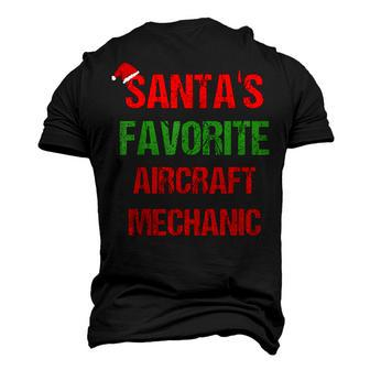 Santas Favorite Aircraft Mechanic Christmas Men's 3D T-Shirt Back Print