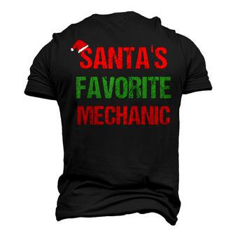 Santas Favorite Mechanic Ugly Christmas Men's 3D T-Shirt Back Print | Mazezy
