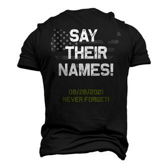 Say Their Names Names Of Fallen Soldiers 13 Military Heroes Men's 3D T-Shirt Back Print | Mazezy