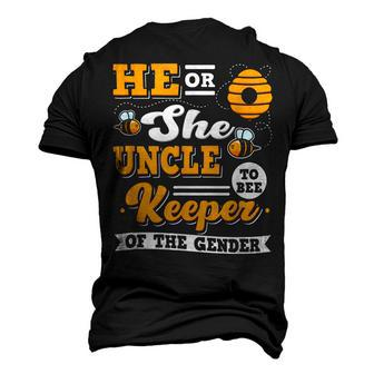He Or She Uncle To Bee Keeper Of The Gender Men's 3D T-Shirt Back Print | Mazezy