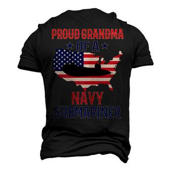 Submariner Submarines Veteran Grandma Of A Navy Submariner Men's 3D T-Shirt Back Print | Mazezy