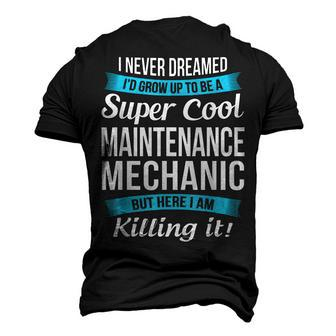 Super Cool Maintenance Mechanic Men's 3D T-Shirt Back Print | Mazezy