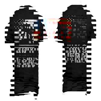 Thank You Military Veterans Veterans Day Men's 3D T-Shirt Back Print | Mazezy