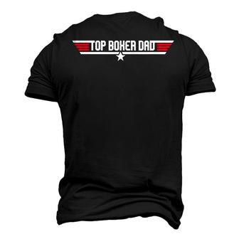 Top Boxer Dad Dog Father 80S Fathers Day Men's 3D T-Shirt Back Print | Mazezy