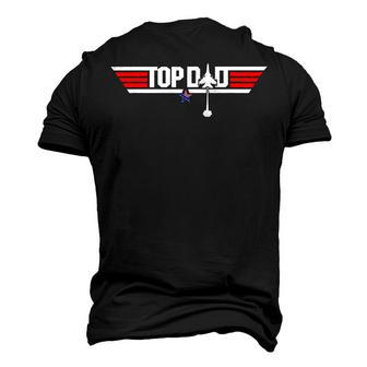 Top Dad Cool 80S 1980S Father Fathers Day Men's 3D T-Shirt Back Print | Mazezy
