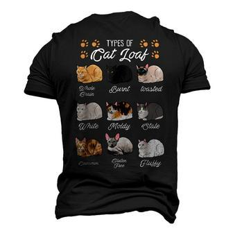 Types Of Cat Loaf Cats Kitty Kitten Cat Lover Cat Mom Dad Men's 3D T-Shirt Back Print | Mazezy