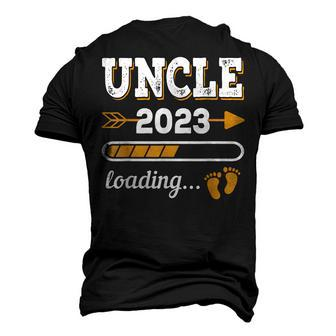 Uncle 2023 Loading Pregnancy Announcement Nephew Niece Men's 3D T-Shirt Back Print | Mazezy