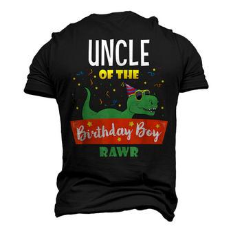 Uncle Dinosaur Hilarious Birthday Boy Uncle Men's 3D T-Shirt Back Print | Mazezy