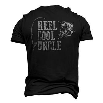 Uncle Fishing Reel Cool Uncle Men's 3D T-Shirt Back Print | Mazezy