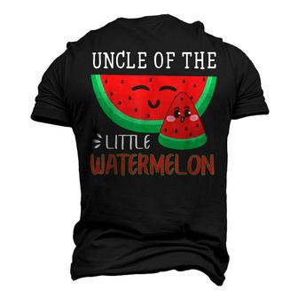 Uncle Of The Little Watermelon Melon Matching Men's 3D T-Shirt Back Print | Mazezy