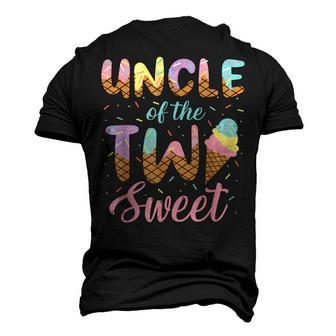 Uncle Of The Two Sweet Birthday Girl Ice Cream Lovers 2Nd Men's 3D T-Shirt Back Print | Mazezy