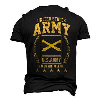 United States Field Artillery Dad Grandpa Retired Veterans Men's 3D T-Shirt Back Print | Mazezy