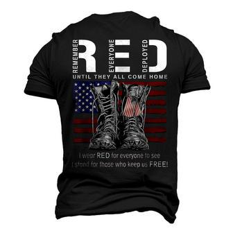Until They Come Home My Soldier Red Friday Military Us Flag Men's 3D T-Shirt Back Print | Mazezy