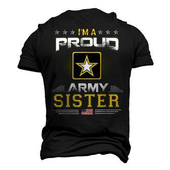 Us Army Proud Us Army Sister Military Veteran Pride Men's 3D T-Shirt Back Print | Mazezy