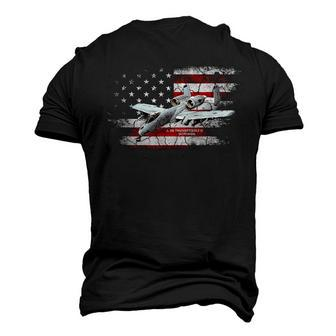 Us Military Jet A10 Warthog Us Warplane Fighter Jet Vintage Men's 3D T-Shirt Back Print | Mazezy