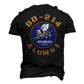 Us Navy Dd214 Veteran Seabees Dd214 Retired Military Men's 3D T-Shirt Back Print | Mazezy
