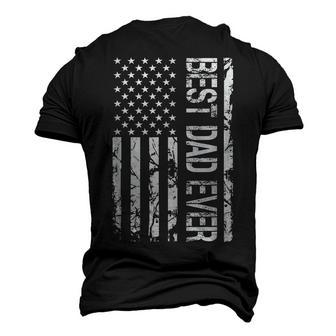 Usa Flag Men Patriot Best Dad Ever Fathers Day Men's 3D T-shirt Back Print - Seseable