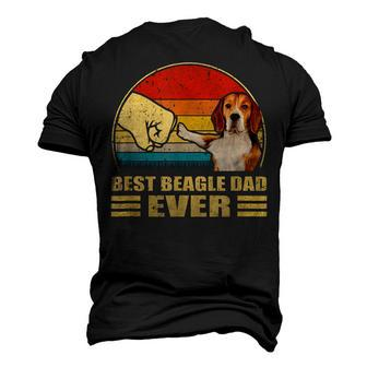 Vintage Best Beagle Dad Ever Bump Fit Dog Lover Men's 3D T-shirt Back Print - Seseable