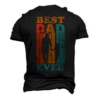 Vintage Best Dad Ever Quote Retro Fathers Day For Dad Men's 3D T-Shirt Back Print | Mazezy