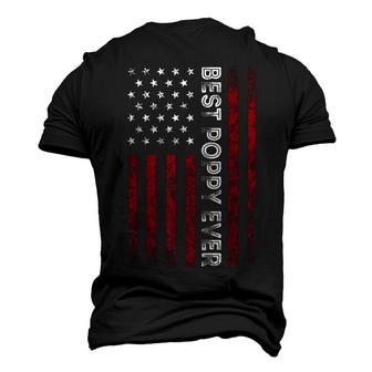 Vintage Best Poppy Ever Men American Flag Idea For Grandpa Men's 3D T-shirt Back Print - Seseable