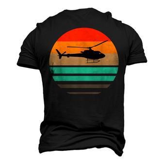 Vintage Helicopter Pilot T Pilot And Mechanic Men's 3D T-Shirt Back Print | Mazezy