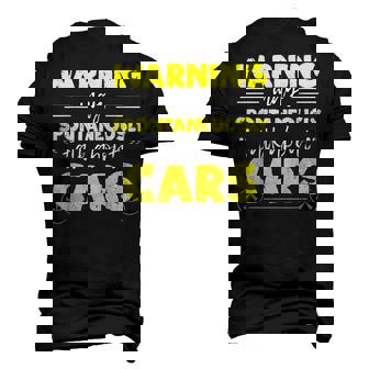 Warning Cool Cars And Auto Mechanic Men's 3D T-Shirt Back Print | Mazezy