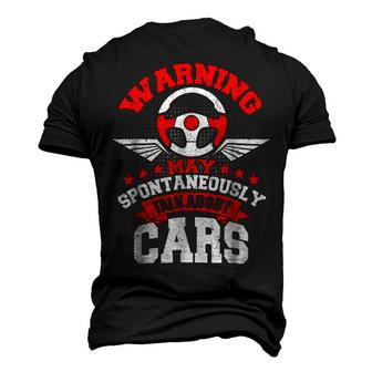 Warning I May Spontaneously Talk Cars Auto Mechanic Men's 3D T-Shirt Back Print | Mazezy