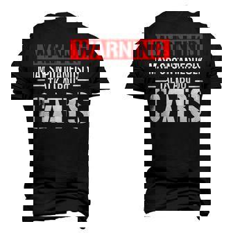 Warning May Spontaneously Talk About Cars Mechanic Men's 3D T-Shirt Back Print | Mazezy