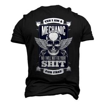 Yes I Am A Mechanic Men's 3D T-Shirt Back Print | Mazezy