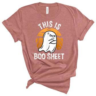 This Is Boo Sheet Funny Ghost Costume Women Men Halloween Women's Short Sleeve T-shirt Unisex Crewneck Soft Tee - Thegiftio UK