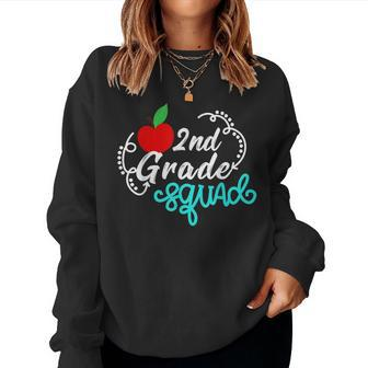2Nd Teacher Team Second Grade Squad Women Sweatshirt | Mazezy