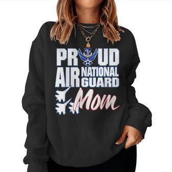 Air National Guard Mom Usa Air Force Military V2 Women Crewneck Graphic Sweatshirt - Seseable