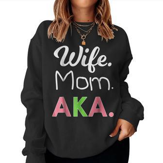 Aka Mom Alpha Sorority For Proud Mother Wife Women Sweatshirt