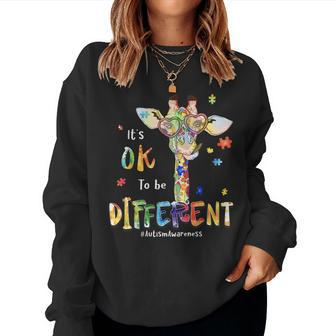 Autism Awareness Its Ok To Be Different Be Kind Women Kids Women Sweatshirt | Mazezy