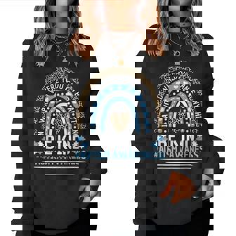 Autism Awareness Be Kind Rainbow Leopard Autism Awareness Women Sweatshirt | Mazezy